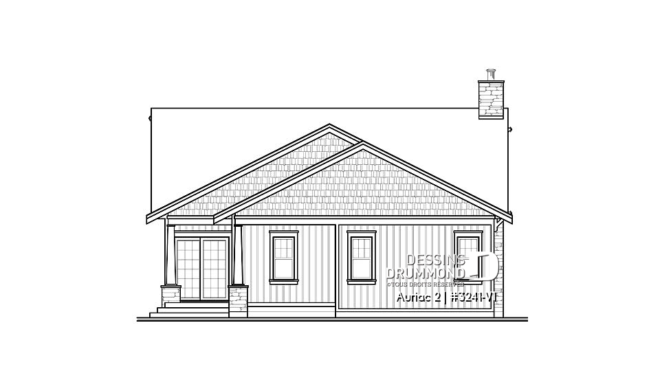 Élévation arrière - Auriac 2