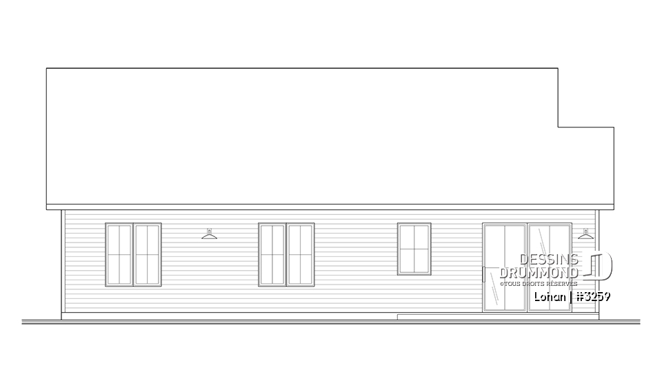 Élévation arrière - Lohan