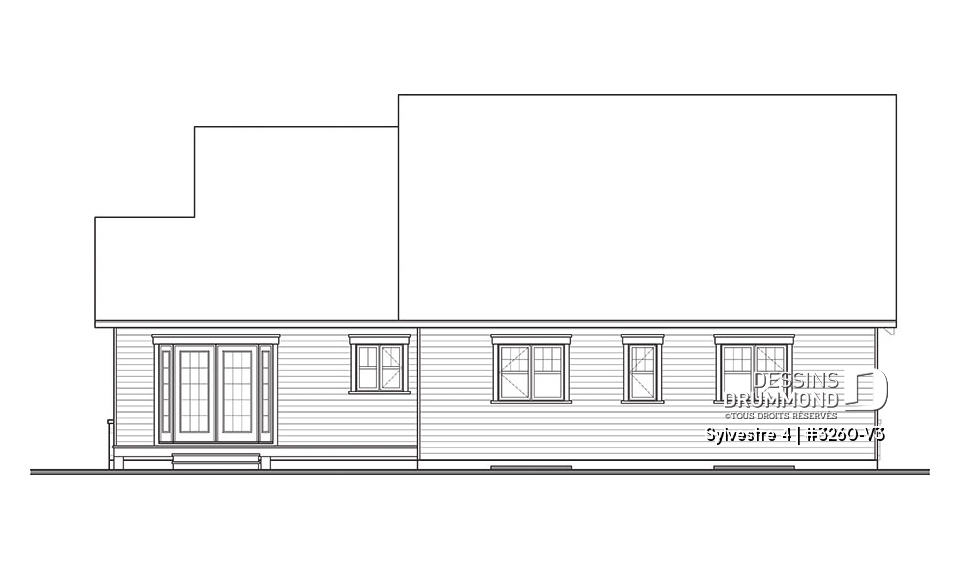 Élévation arrière - Sylvestre 4