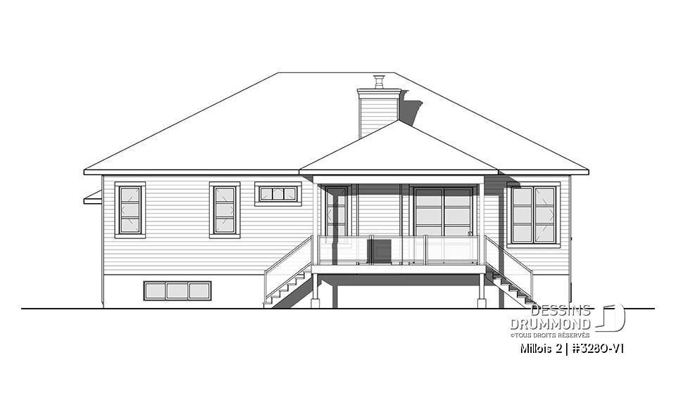 Élévation arrière - Millois 2