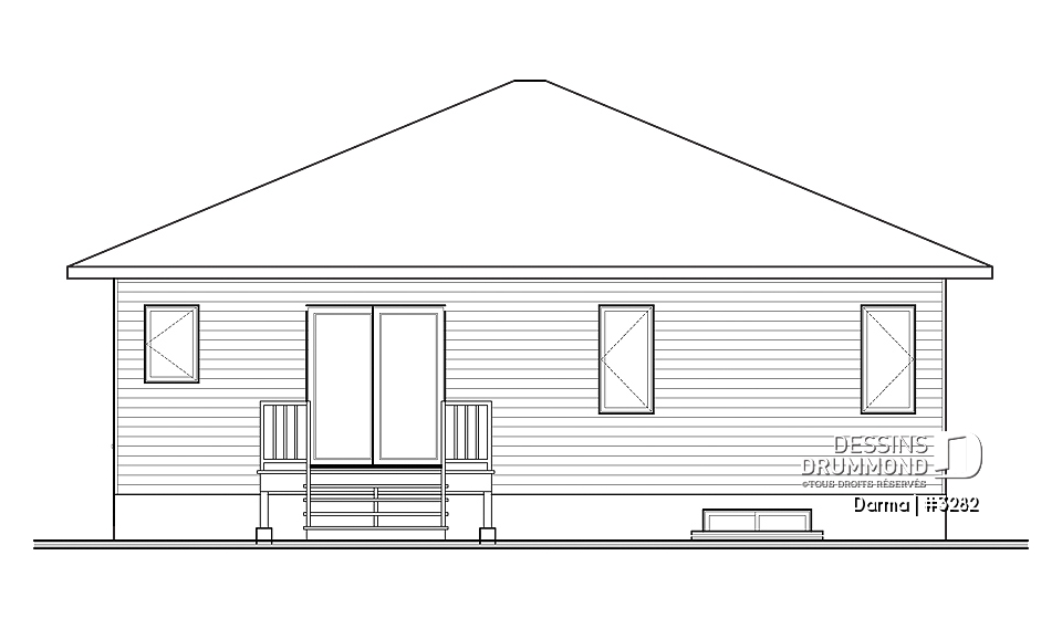 Élévation arrière - Darma