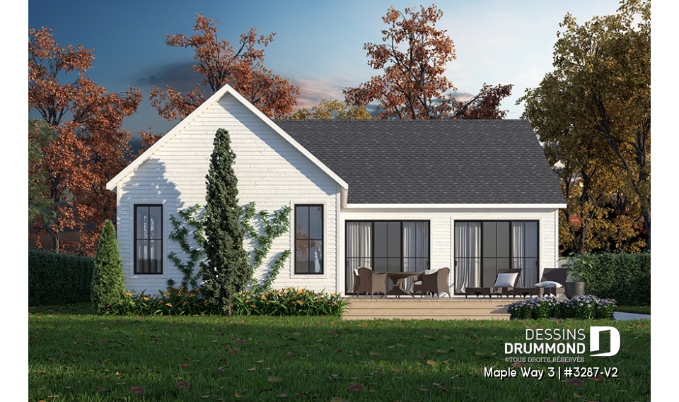 Vue arrière - MODÈLE DE BASE - Maple Way 3