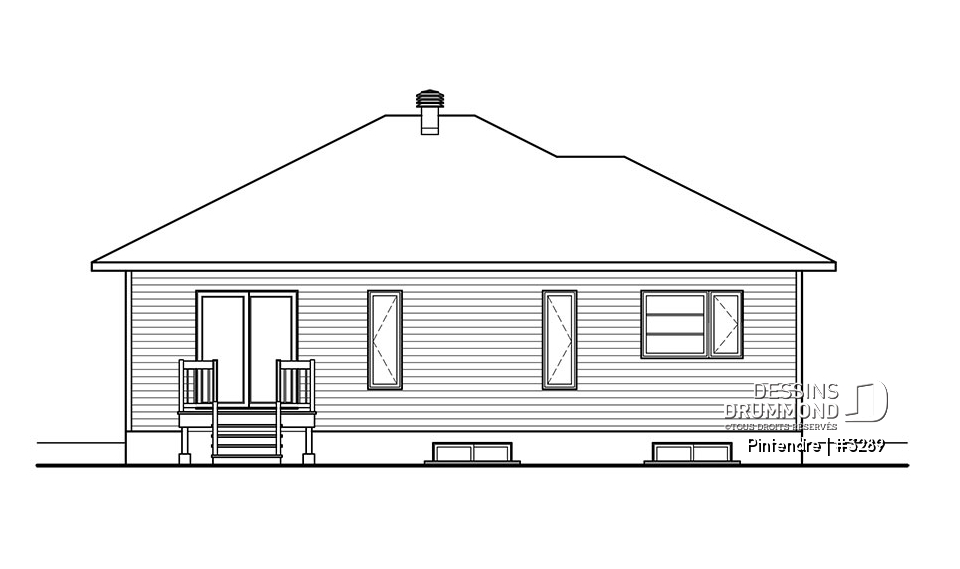 Élévation arrière - Pintendre