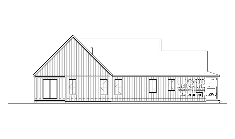 Élévation arrière - Génération