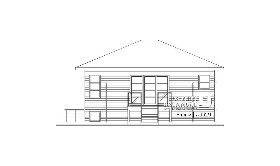 Élévation arrière - Phénix