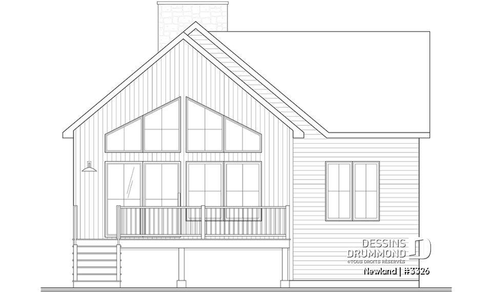 Élévation arrière - Newland