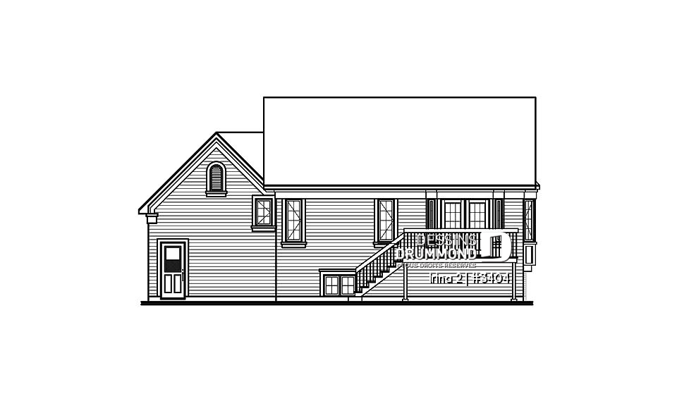 Élévation arrière - Irina 2