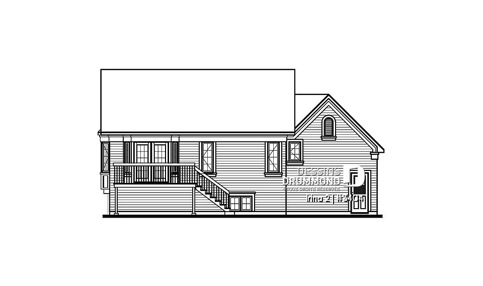 Élévation arrière - Irina 2