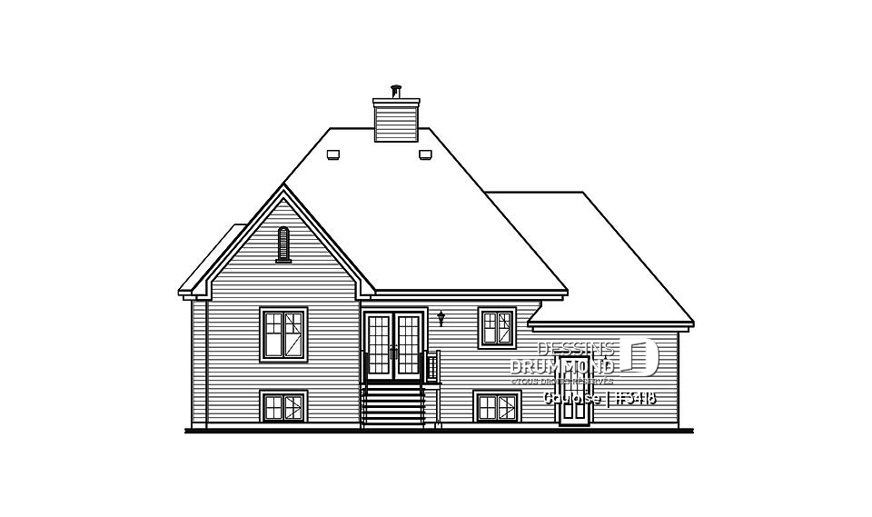 Élévation arrière - Gauloise