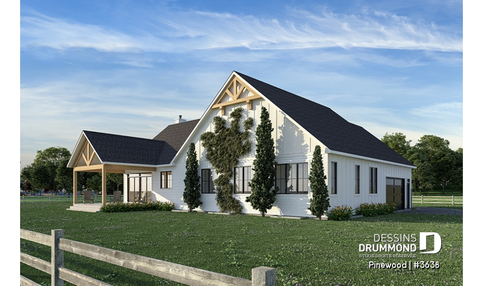 Vue arrière - MODÈLE DE BASE - Pinewood