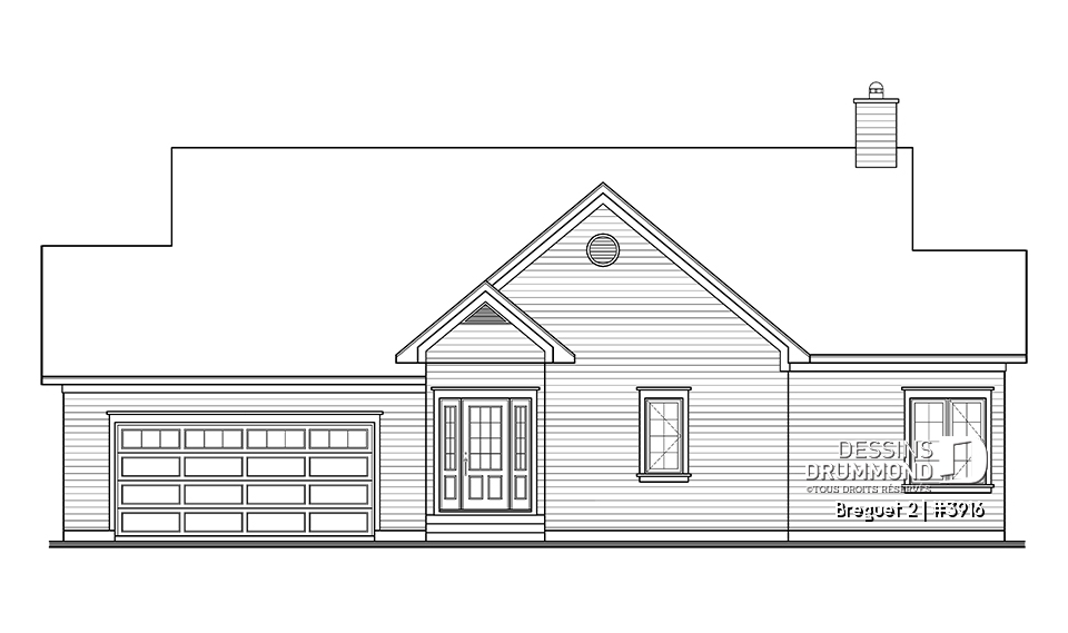 Vue avant - MODÈLE DE BASE - Breguet 2