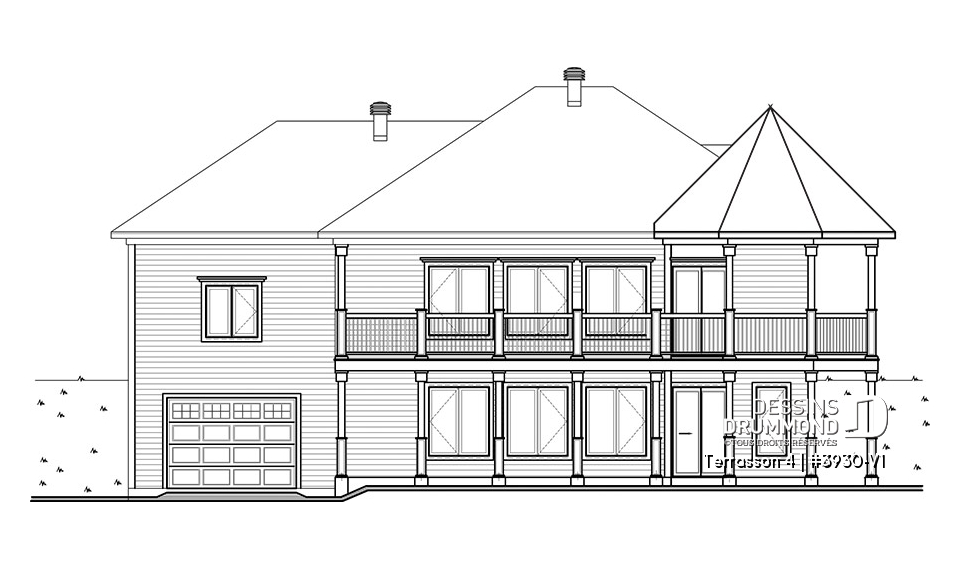 Élévation arrière - Terrasson 4