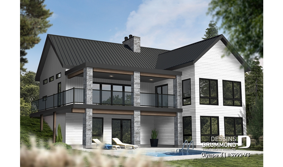 Version couleur no. 1 - Vue arrière - Olympe 4