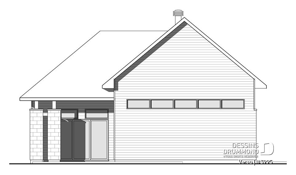 Élévation arrière - Versa