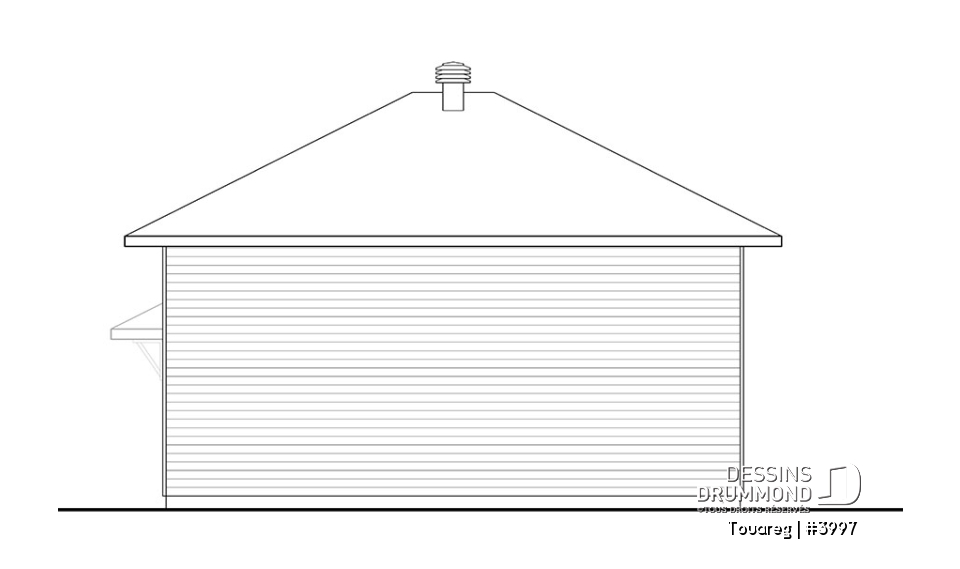 Élévation arrière - Touareg