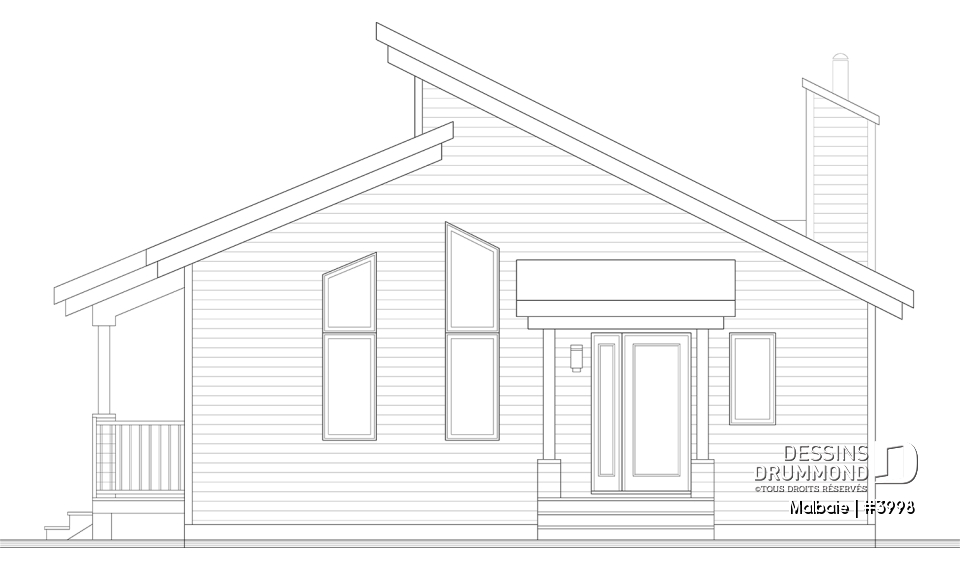 Élévation arrière - Malbaie