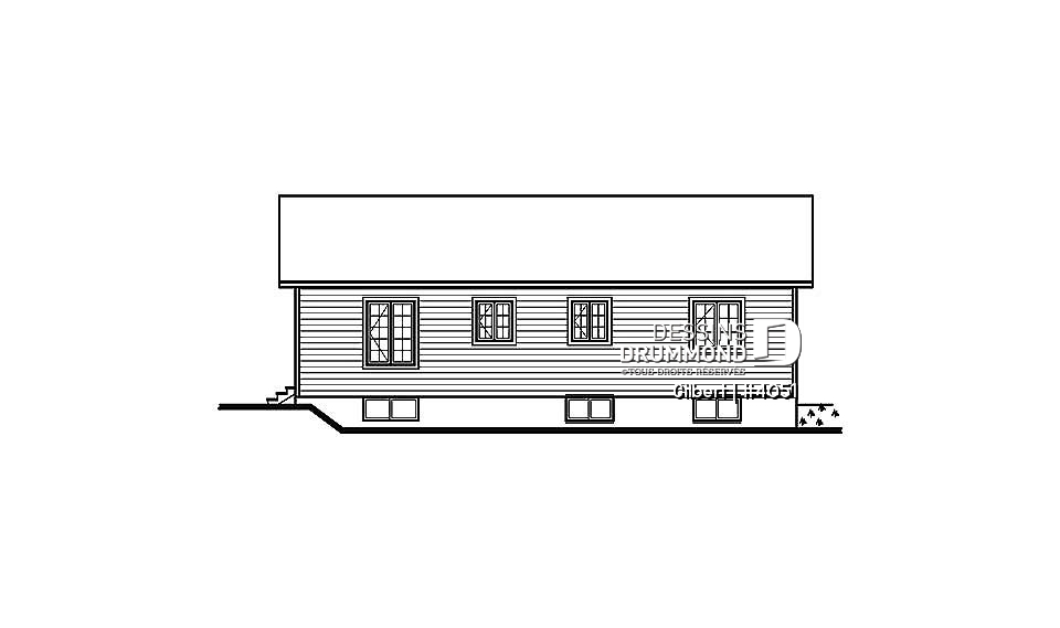 Élévation arrière - Gilbert