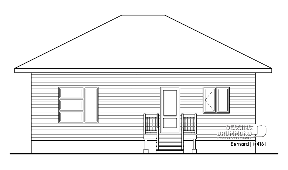 Élévation arrière - Bernard