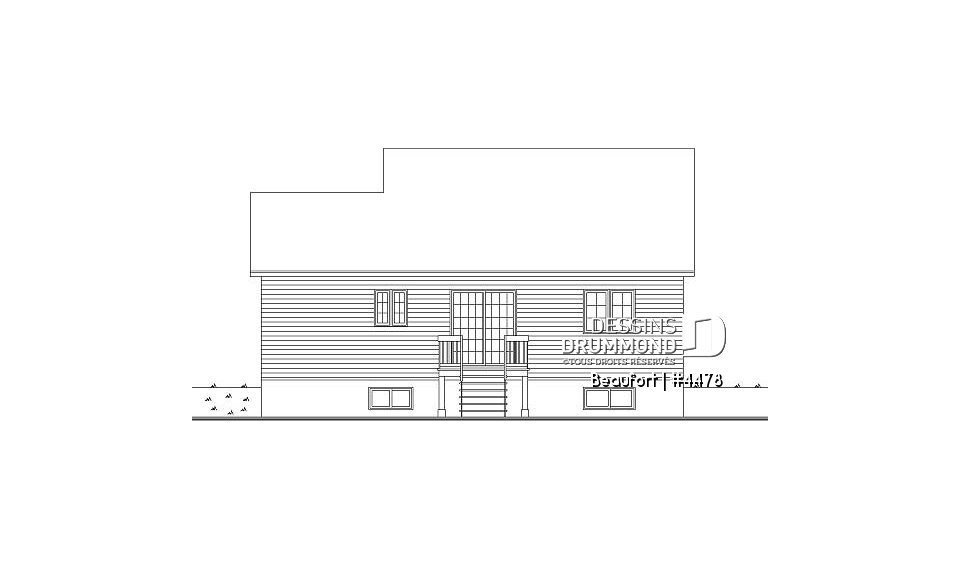 Élévation arrière - Beaufort