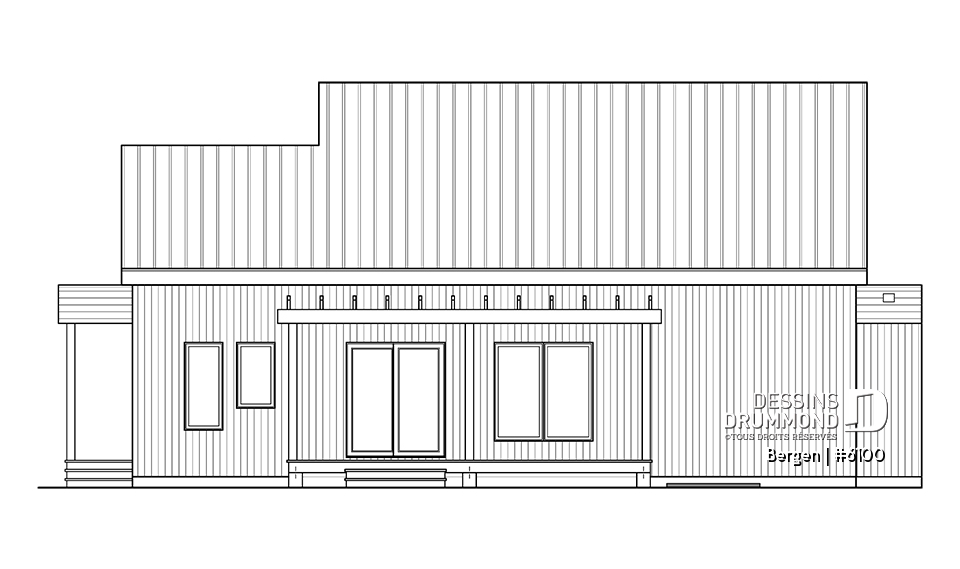 Élévation arrière - Bergen