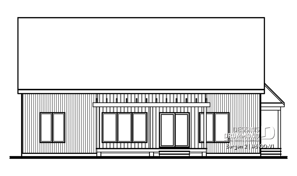 Élévation arrière - Bergen 2