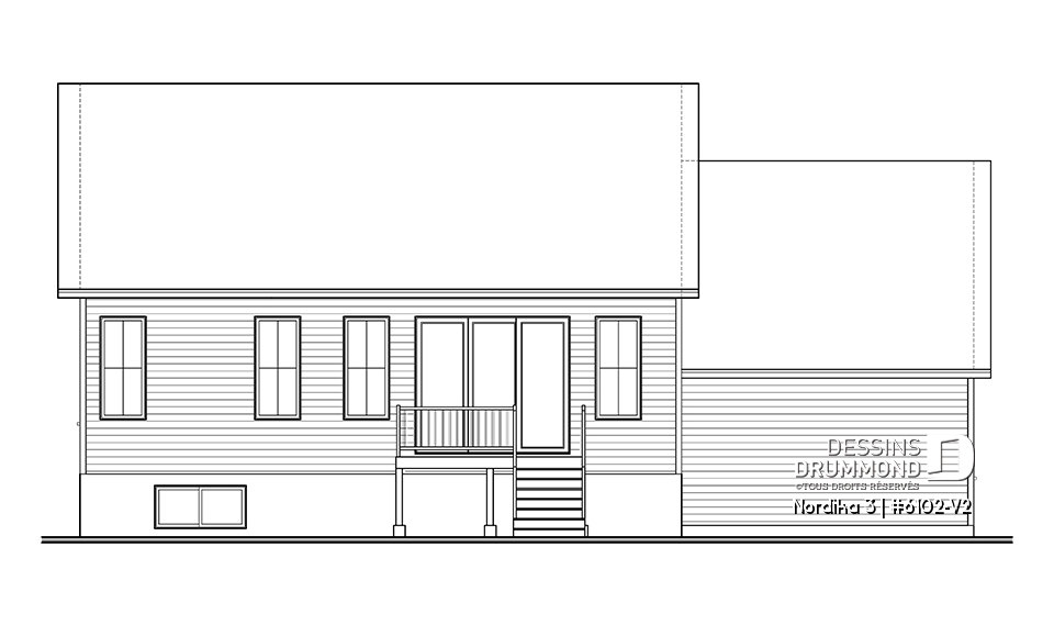 Élévation arrière - Nordika 3