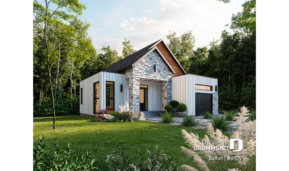 Vue avant - MODÈLE DE BASE - Plan de plancher maximisé, 3 chambres au sous-sol et espace familial au rez-de-chaussée - Bolton