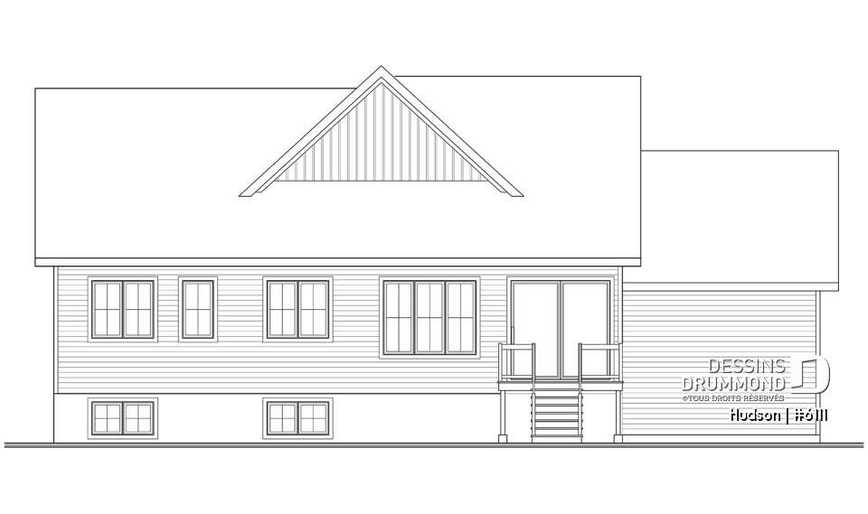 Élévation arrière - Hudson