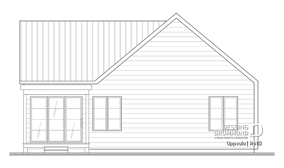 Élévation arrière - Uppsala