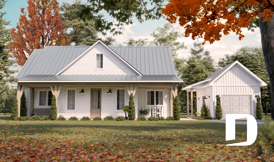 Vue avant - MODÈLE DE BASE -  - Country Cottage