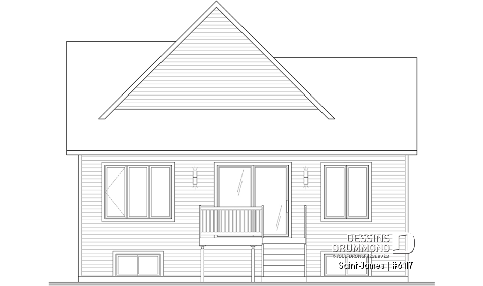 Vue arrière - MODÈLE DE BASE - Saint-James