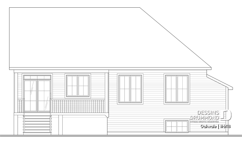 Élévation arrière - Oakvale