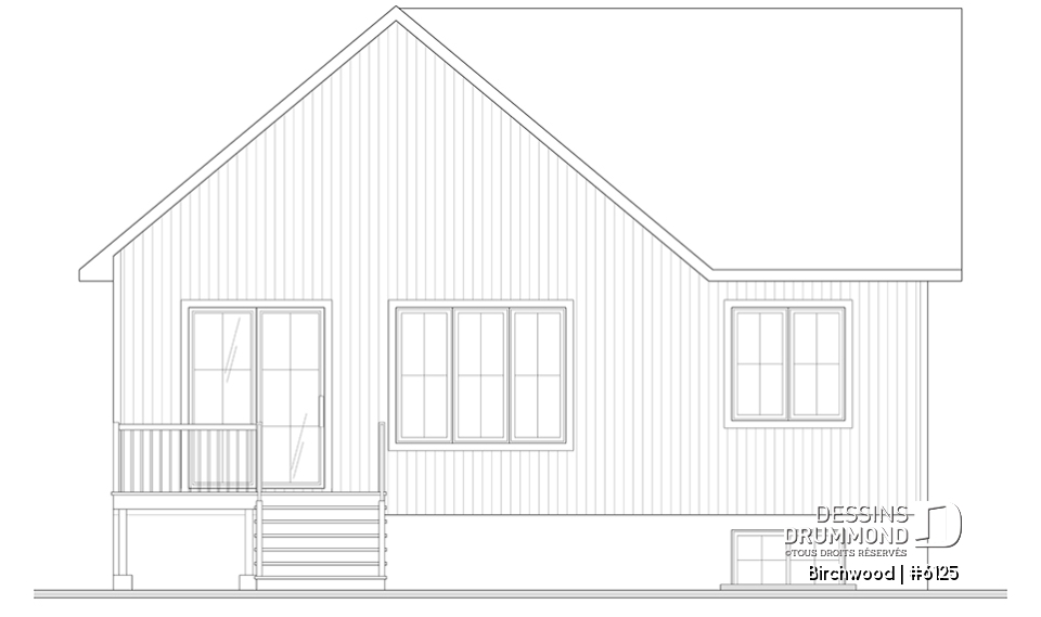 Élévation arrière - Birchwood