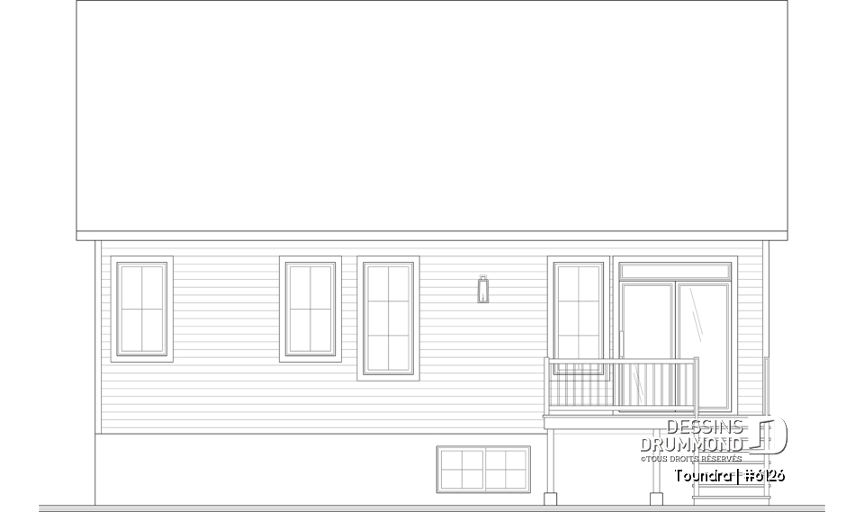 Élévation arrière - Toundra