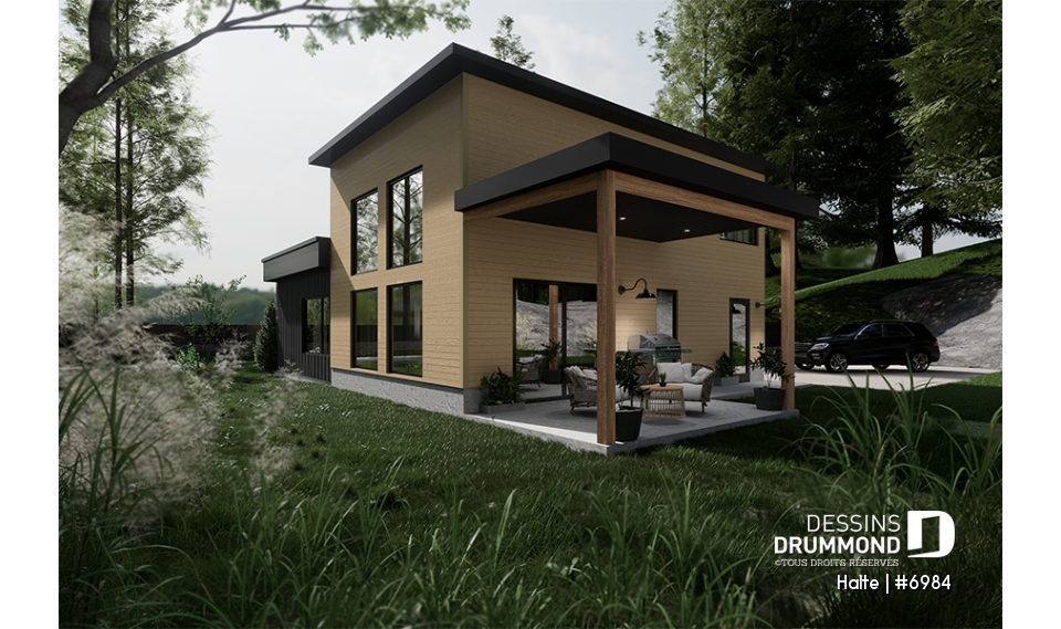 Version couleur no. 1 - Vue arrière - Halte