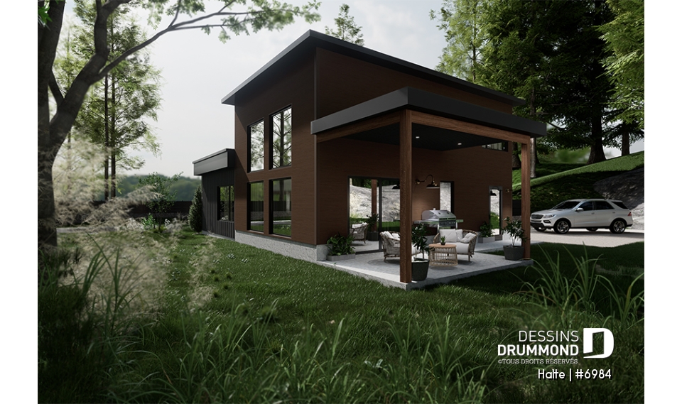 Version couleur no. 2 - Vue arrière - Halte