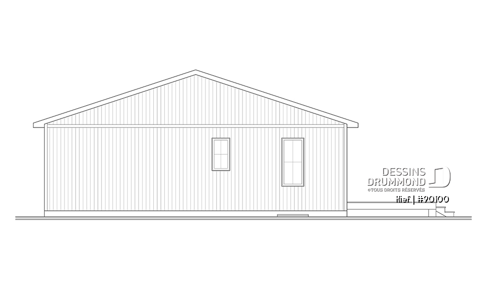 Élévation arrière - Kief