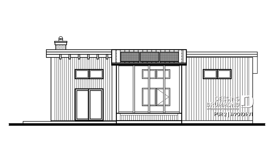 Élévation arrière - PUR 2