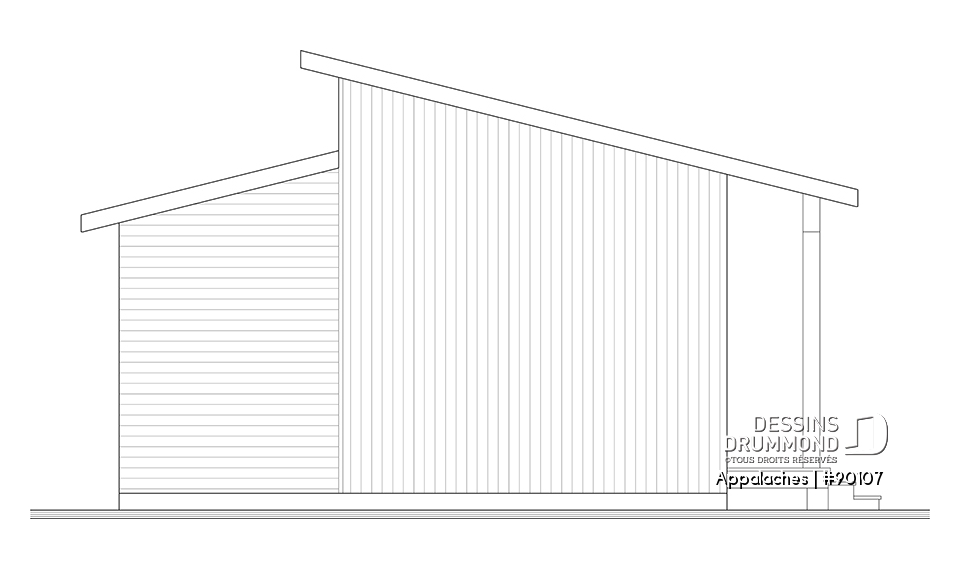 Élévation arrière - Appalaches