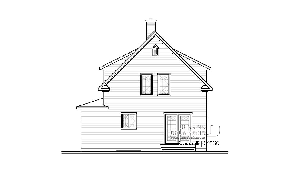 Élévation arrière - Benevelli