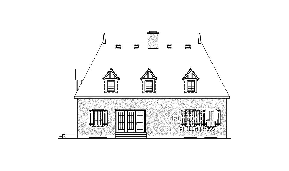 Élévation arrière - Philibert