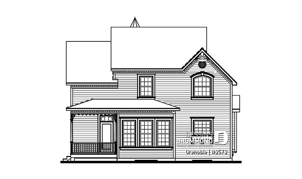 Élévation arrière - Grenoble