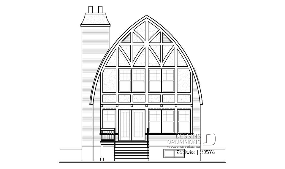 Élévation arrière - Edelwiss