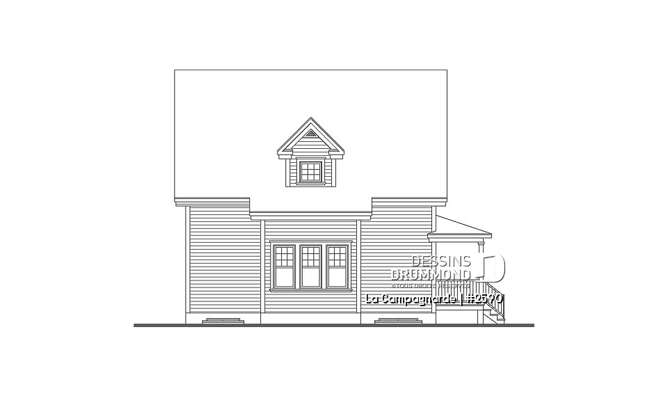 Élévation arrière - La Campagnarde