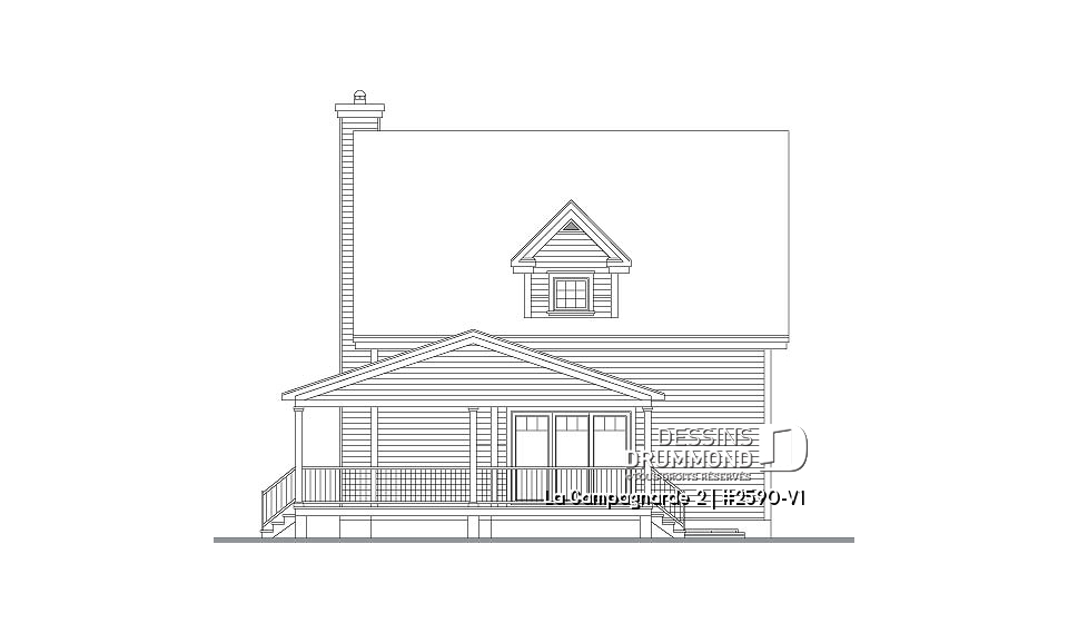 Élévation arrière - La Campagnarde 2