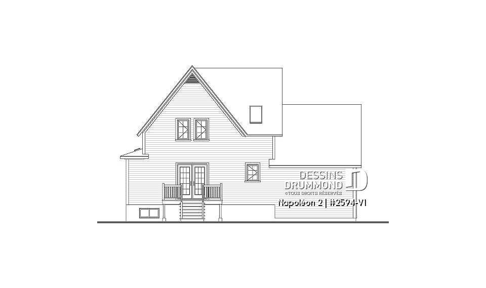 Élévation arrière - Napoléon 2