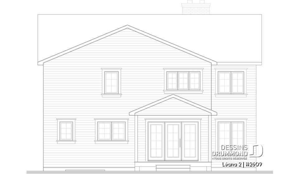 Élévation arrière - Léana 2