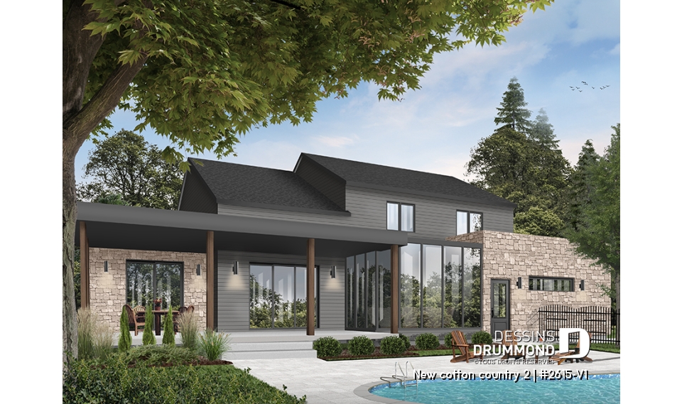 Élévation arrière - New cotton country 2