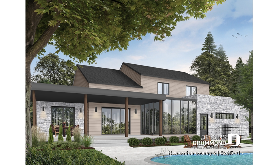 Version couleur no. 2 - Vue arrière - New cotton country 2