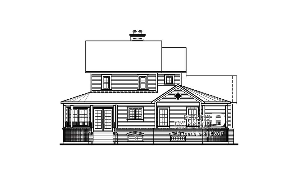 Élévation arrière - Hirondelle 2